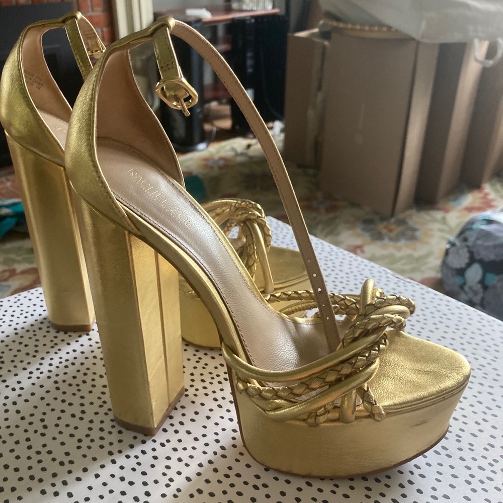 Gold Rachel Zoe Kinsley Platform Sandal